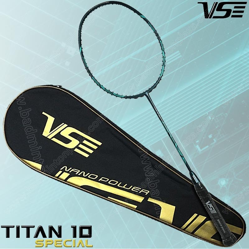 VS Badminton Racket TITAN 10 Special Black Free! S