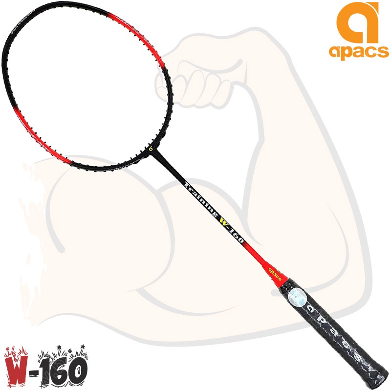 Apacs Training Racket W-160 Black/Red (TR-W160)