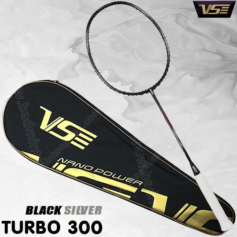VS Badminton Racket NEW TURBO 300 Black/Silver  (T
