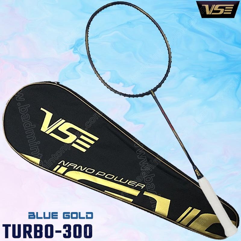 VS Badminton Racket NEW TURBO 300 Blue/Gold  (TURB