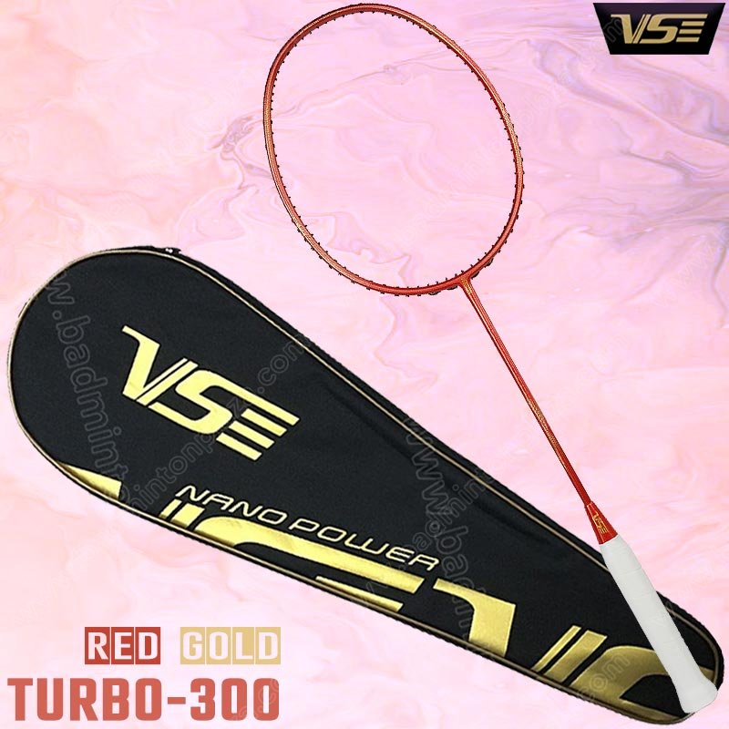 VS Badminton Racket NEW TURBO 300 Red/Gold  (TURBO