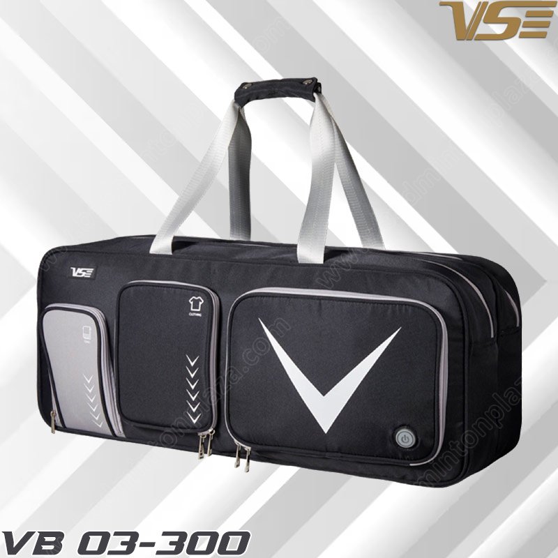 กระเป๋าแบดมินตันวีเอสทรงสี่เหลี่ยม O3-300 สีดำ (VBO3-300-C)