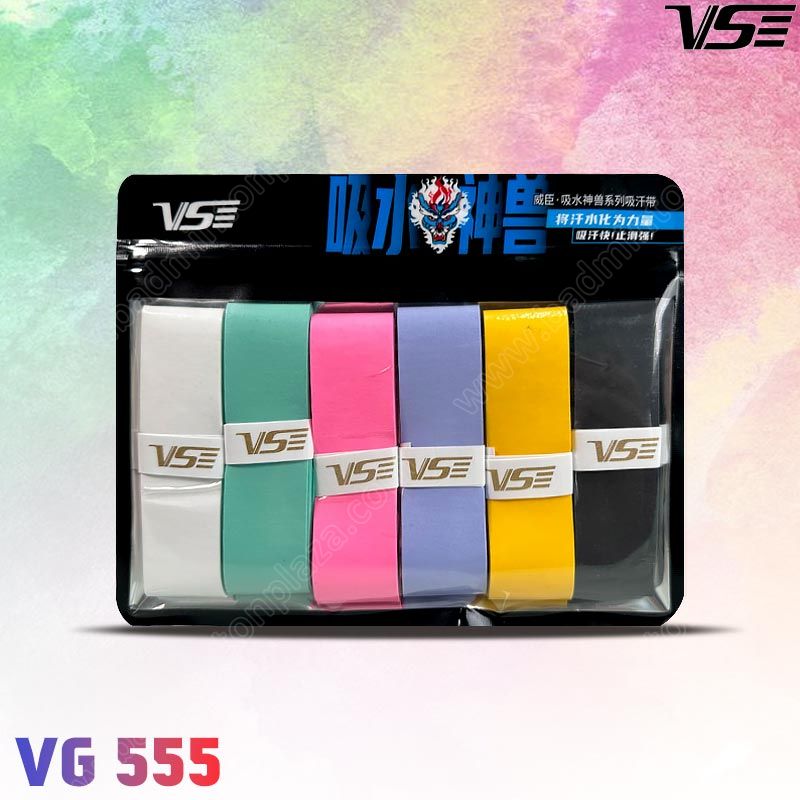 ยางพันด้ามวีเอส VG555 แบบบาง แพ็ค 6 ชิ้น (VG555)