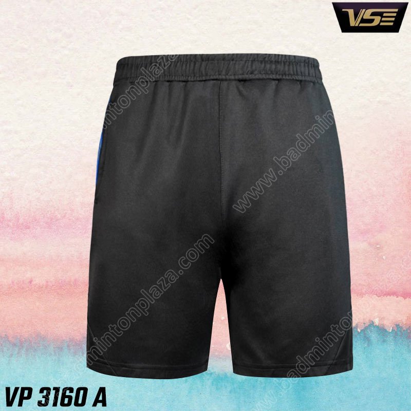 กางเกงกีฬาขาสั้น VS รุ่น VP-3160 สีดำ (VP-3160A)