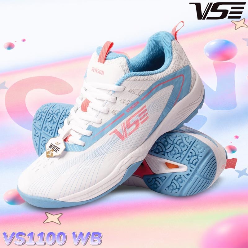 VS Badminton Shoes VS1100 WIDE CANDY White/Blue (VS1100-WB)