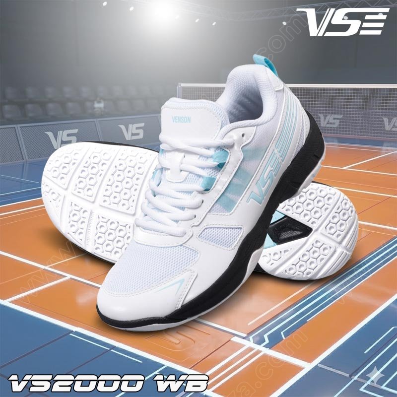 VS Badminton Shoes VS2000 WIDE White/Blue (VS2000-WB)