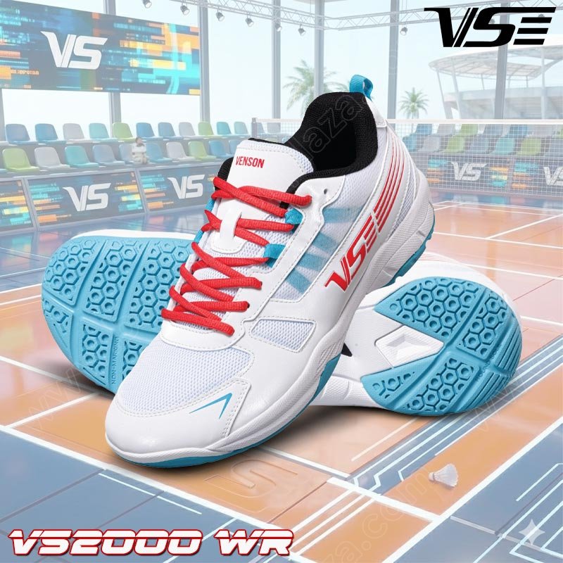 VS Badminton Shoes VS2000 WIDE White/Red (VS2000-WR)