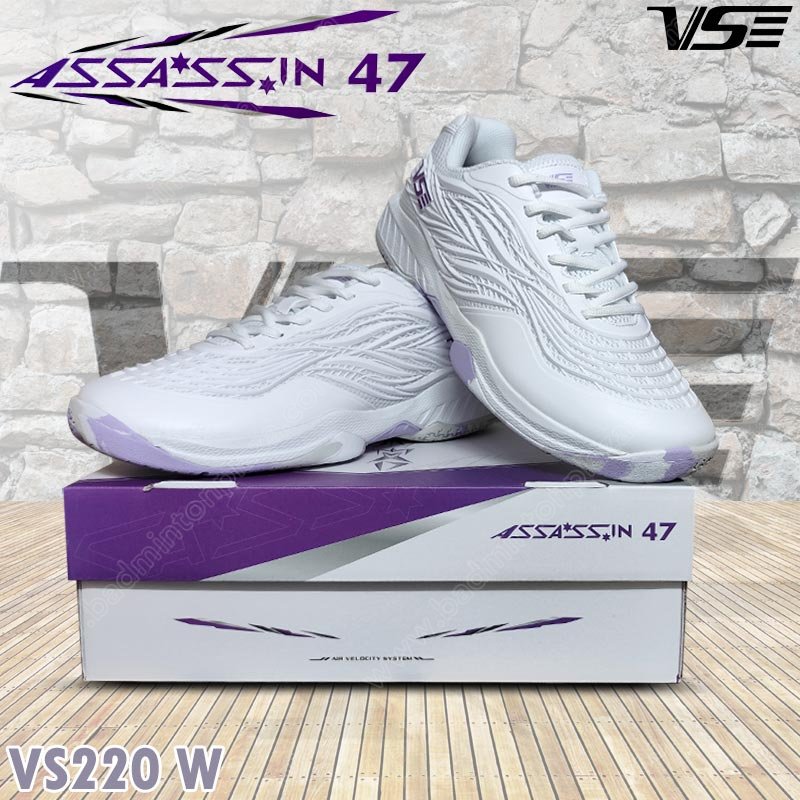 VS Professional Badminton Shoes ASSASSIN White/Pur