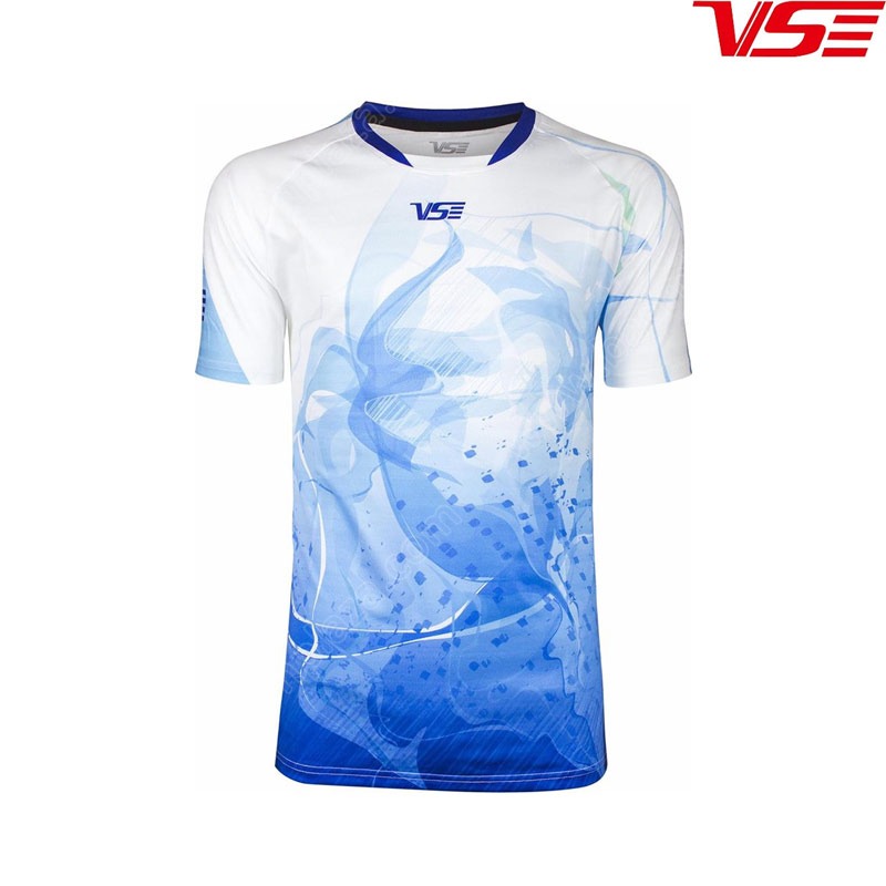เสื้อกีฬาคอกลม VS VENSON สีฟ้า (VT-0106B)