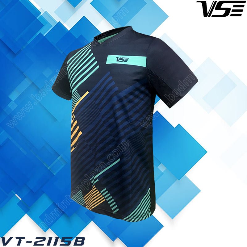 เสื้อกีฬาคอกลม VS 2115B COOL FREE สีน้ำเงินเข้ม (VT-2115B)