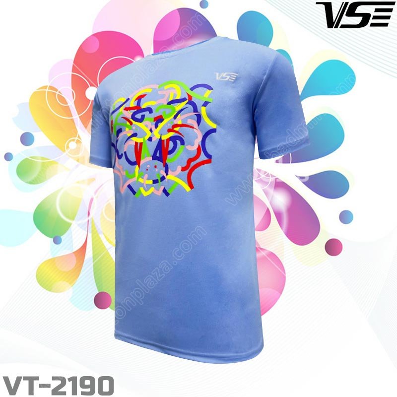 เสื้อกีฬาคอกลม VS 2190 สีฟ้า (VT-2190B)