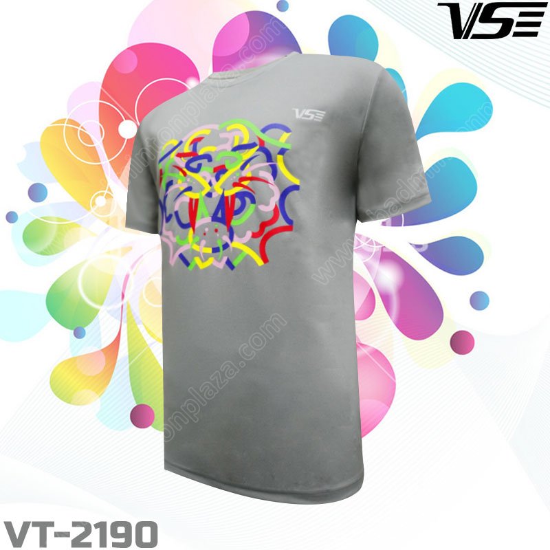 เสื้อกีฬาคอกลม VS 2190 สีเทา (VT-2190C)