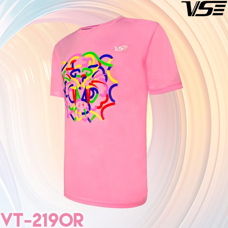 เสื้อกีฬาคอกลม VS 2190 สีชมพู (VT-2190R)