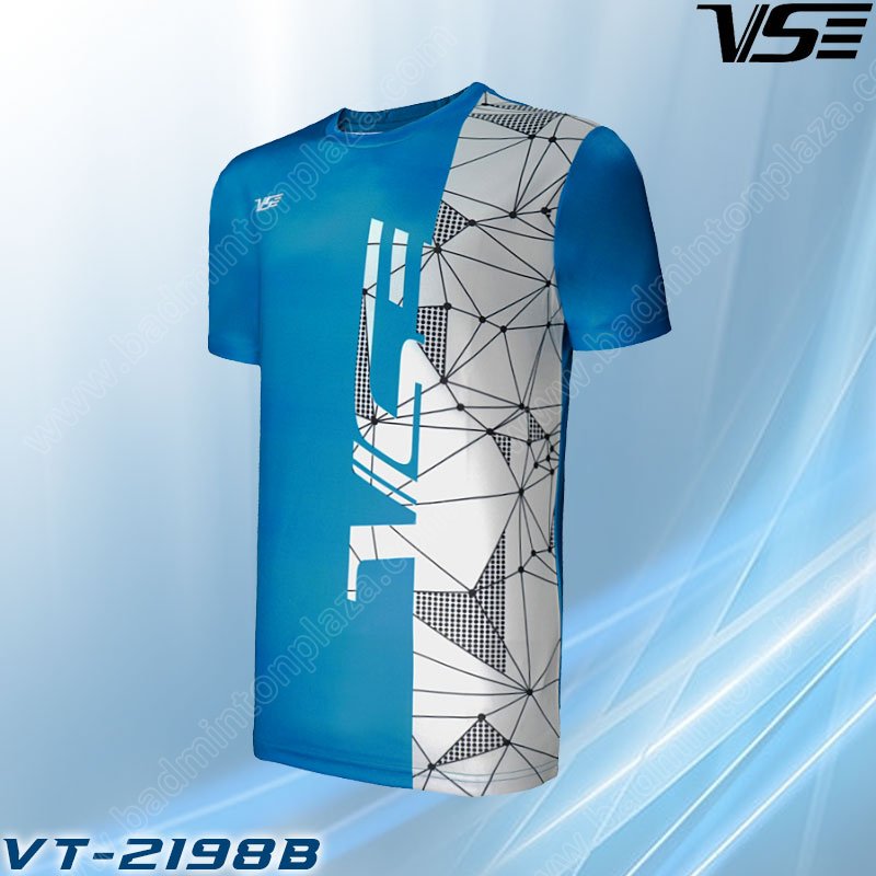 เสื้อยืดกีฬาแขนสั้น VS 2198B สีน้ำเงิน (VT-2198B)