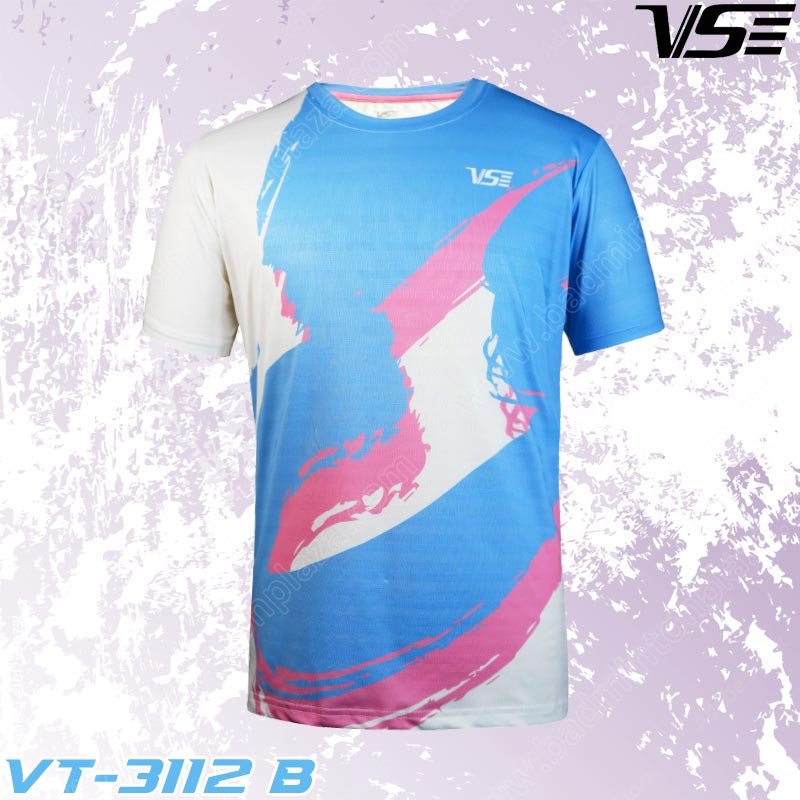 เสื้อกีฬาคอกลม VS รุ่น VT-3112 สีฟ้าอมเขียว (VT-31