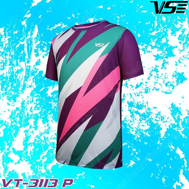 เสื้อกีฬาคอกลม VS รุ่น VT-3112P สีม่วง (VT-3113P)