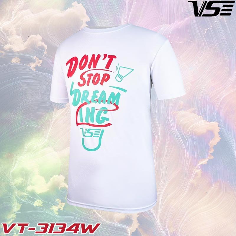 เสื้อกีฬาคอกลม VS รุ่น VT-3134O สีขาว (VT-3134W)