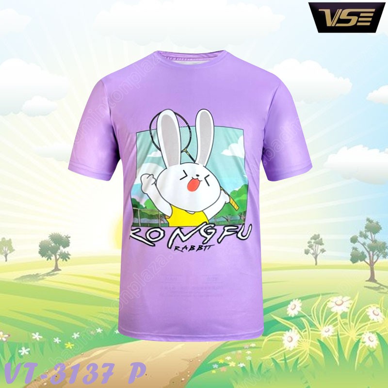VS VT-3137 Kongfu Rabbit Sports Round Neck Tee Pur