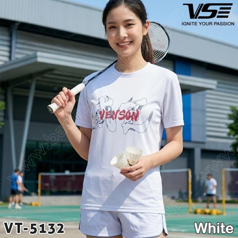VS VT-5132 Training Round Neck Tee White (VT-5132W