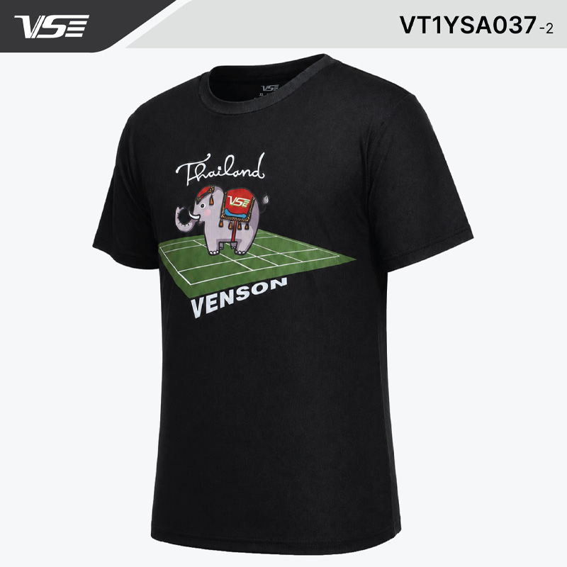 เสื้อยืดคอกลม VS รุ่น VT1YSA037 Thailand Collection สีดำ (VT1YSA037-2)