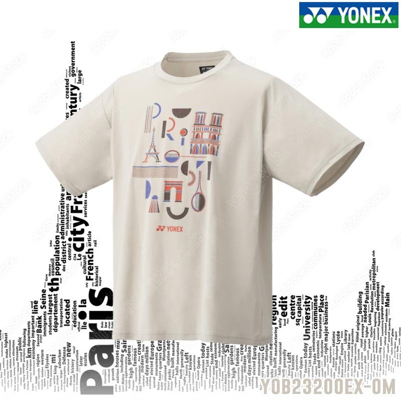เสื้อยืดที่ระลึกโยเน็กซ์ PARIS OLYMPIC 2024 Oatmeal (YOB23200EX-OM)