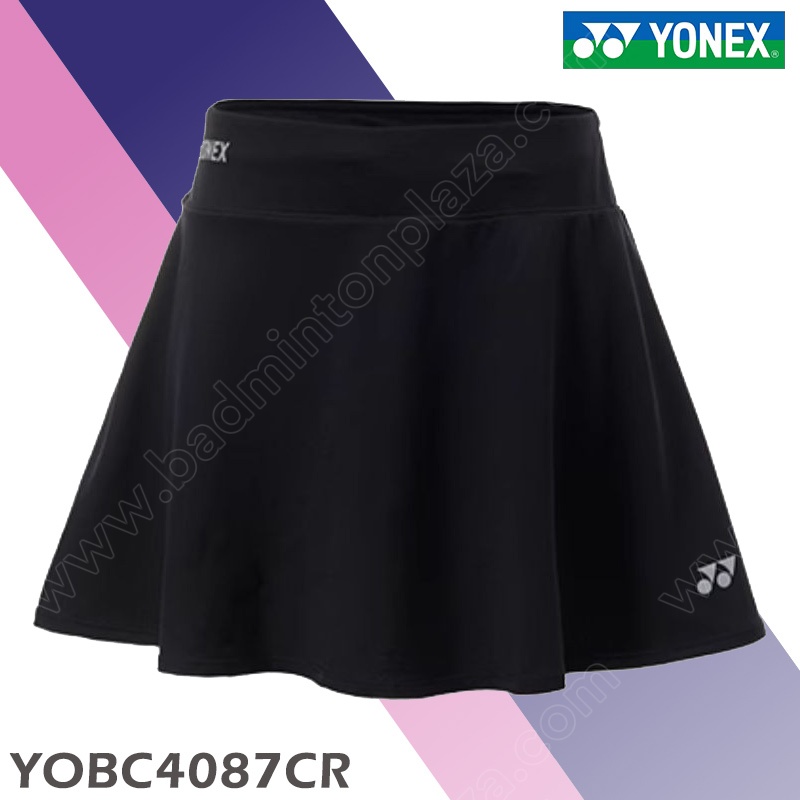 YONEX YOBC4087CR Sports Skirt with Inner Shorts Black (YOBC4087CR-007)