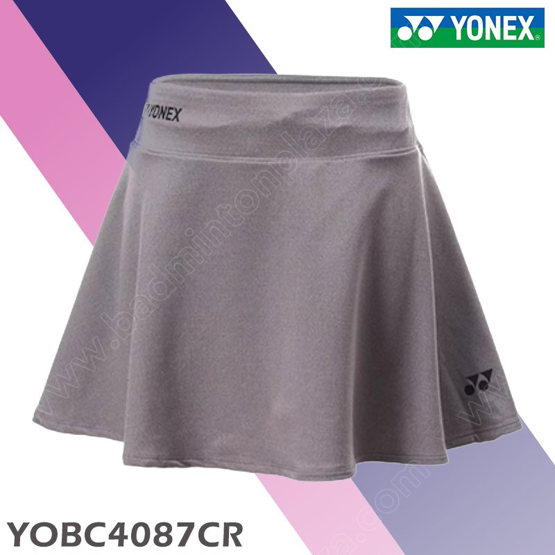 YONEX YOBC4087CR Sports Skirt with Inner Shorts Gray (YOBC4087CR-010)