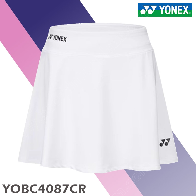 YONEX YOBC4087CR Sports Skirt with Inner Shorts White (YOBC4087CR-011)