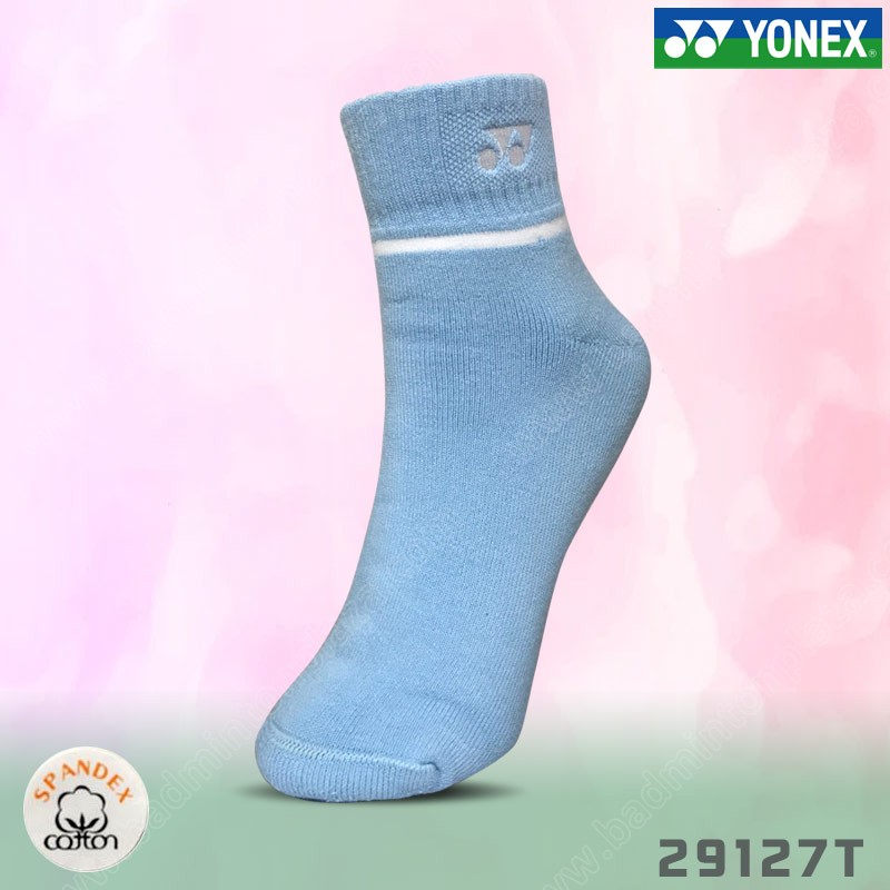 ถุงเท้ากีฬา โยเน็กซ์ รุ่น 29127T สีฟ้า/ขาว (YX2912