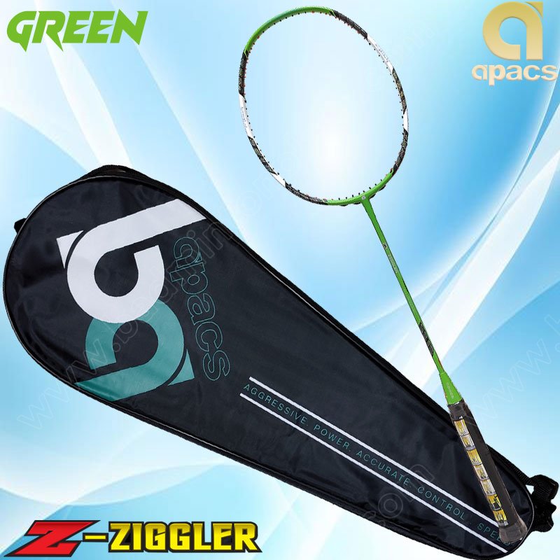 Apacs Z-Ziggler Badminton Racket Green Free! Strin