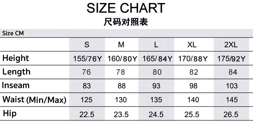 Victor-Dress-Size-Chart