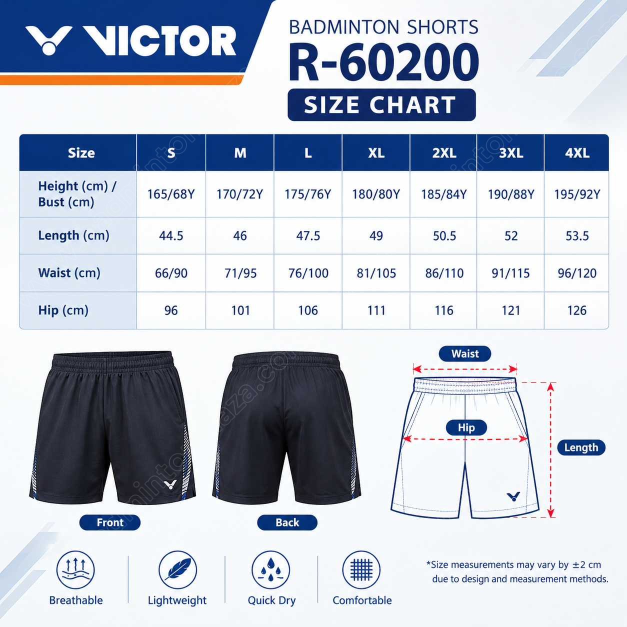 R-60200B-Size-Chart