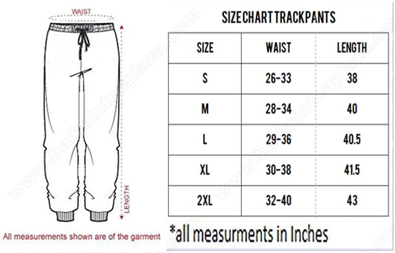40 size track pants