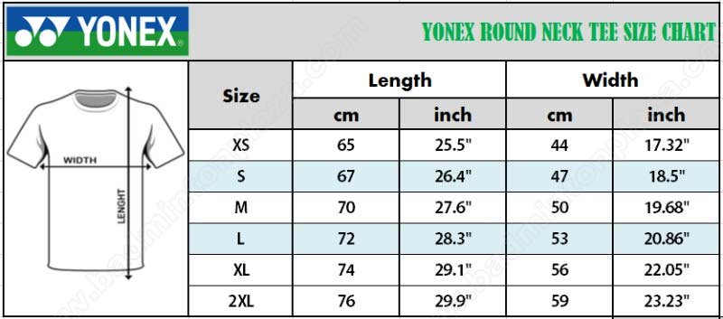 YONEX-ROUND-NECK-TEE-SIZE-CHART