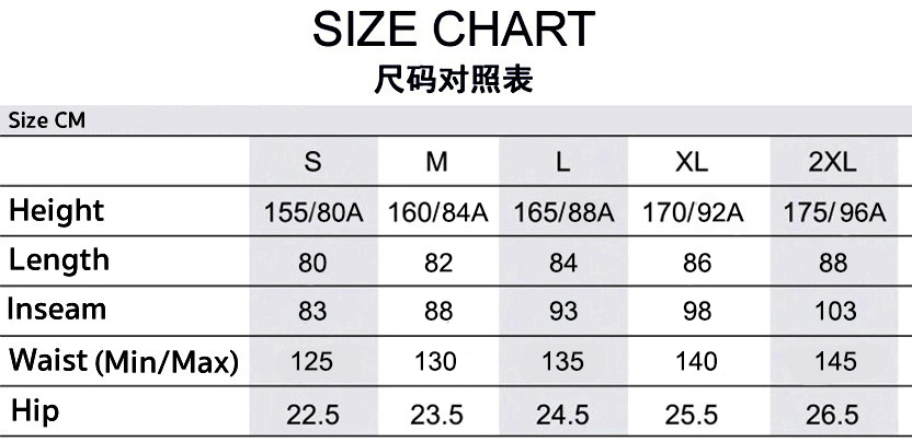 Victor-Dress-Size-Chart